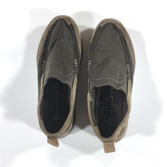 Skechers Relaxed Fit Superior Milford Slip On Shoes Mens Size 12 Tan Brown 64365 main image 9
